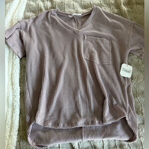 Altar’d State XS V-Neck Purple Shirt NWT